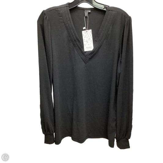 Top Long Sleeve By Clothes Mentor In Black, Size: M
