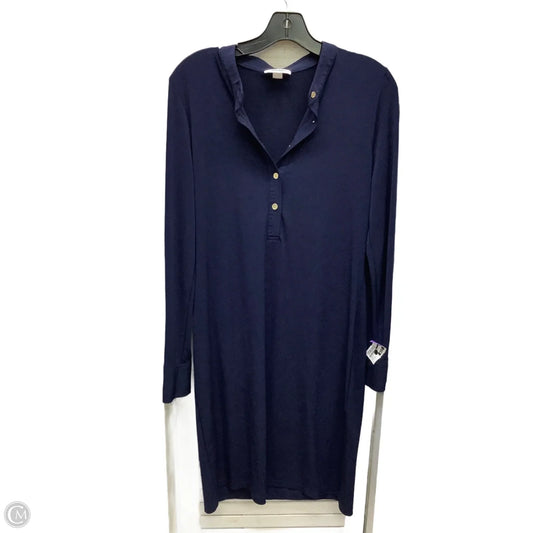 Dress Casual Midi By Calvin Klein In Blue, Size: 10