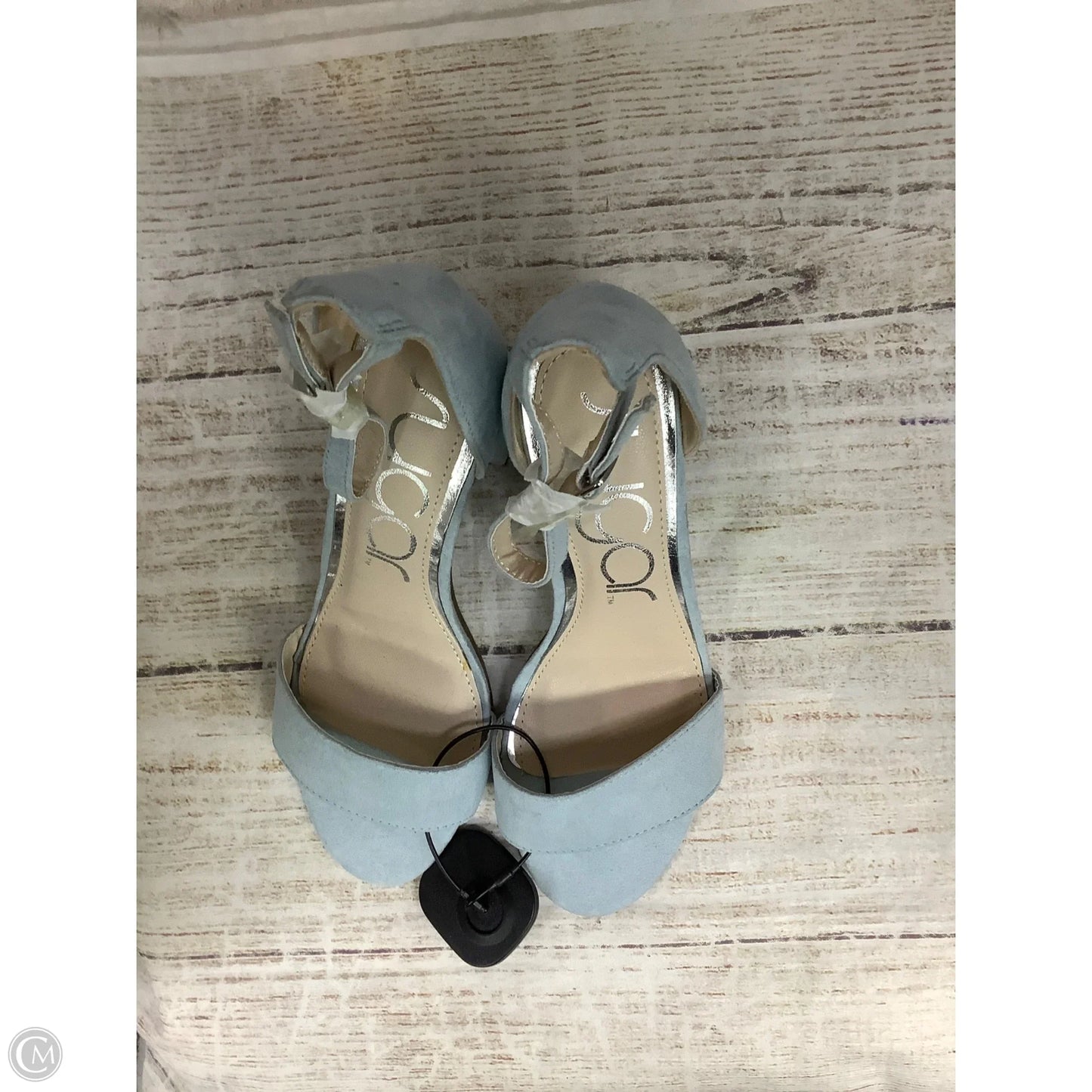 Sandals Heels Block By Sugar In Blue, Size: 7