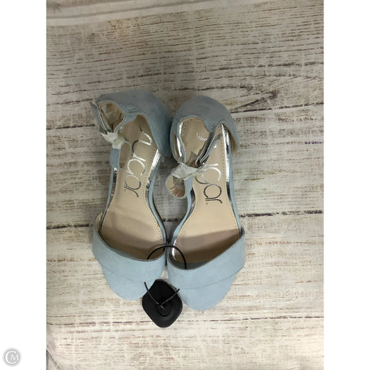 Sandals Heels Block By Sugar In Blue, Size: 7