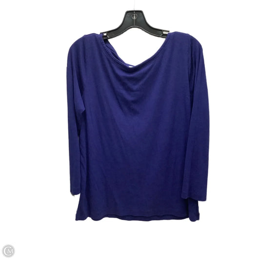 Top Long Sleeve By Vineyard Vines In Blue, Size: Xl
