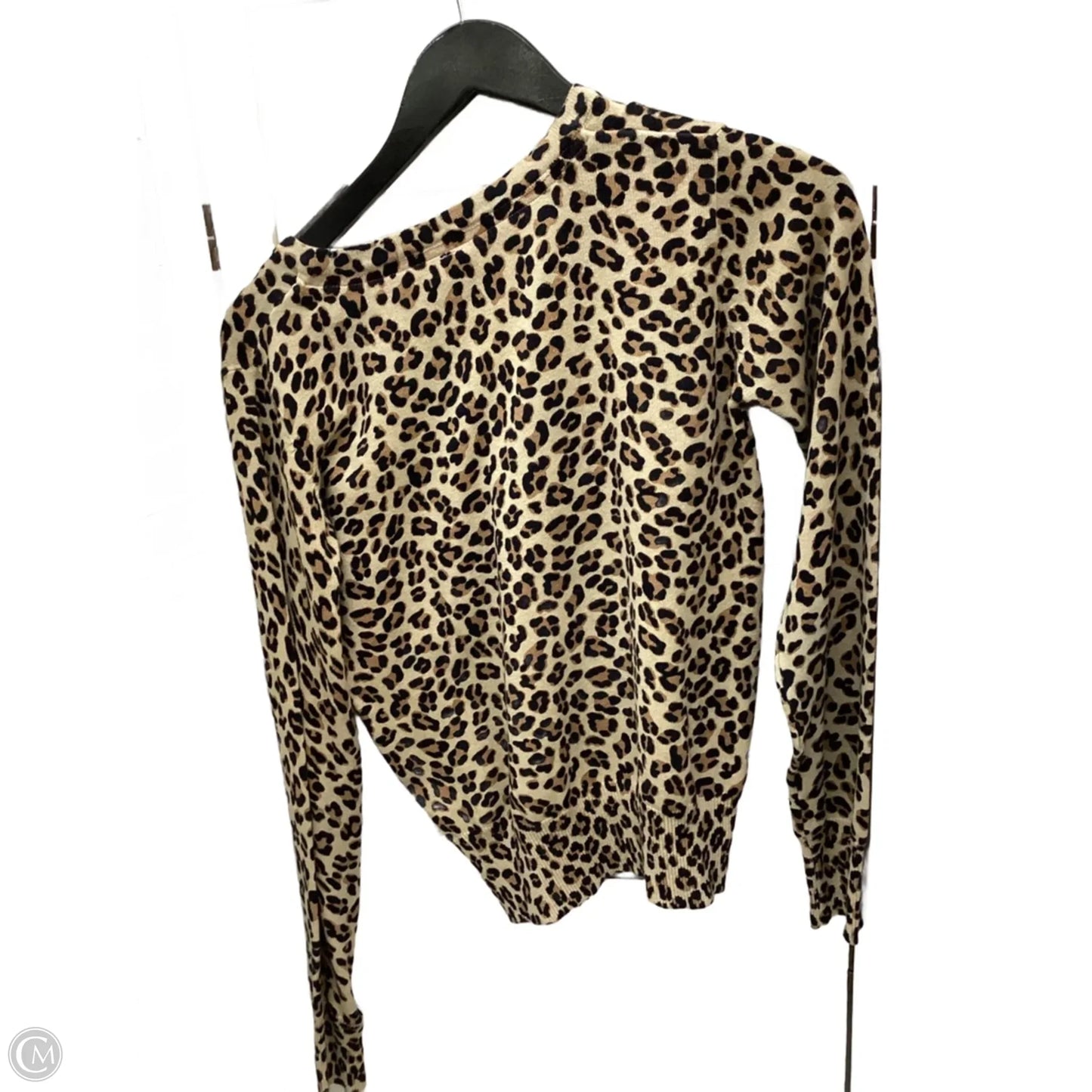 Cardigan By Cherokee In Leopard Print, Size: Xl