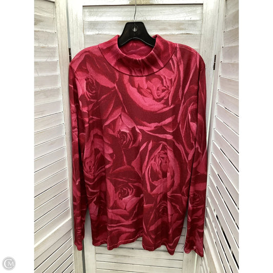 Top Long Sleeve By Chicos In Floral Print, Size: Xl