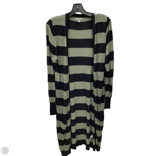 Cardigan By Joseph A. In Striped Pattern, Size: M