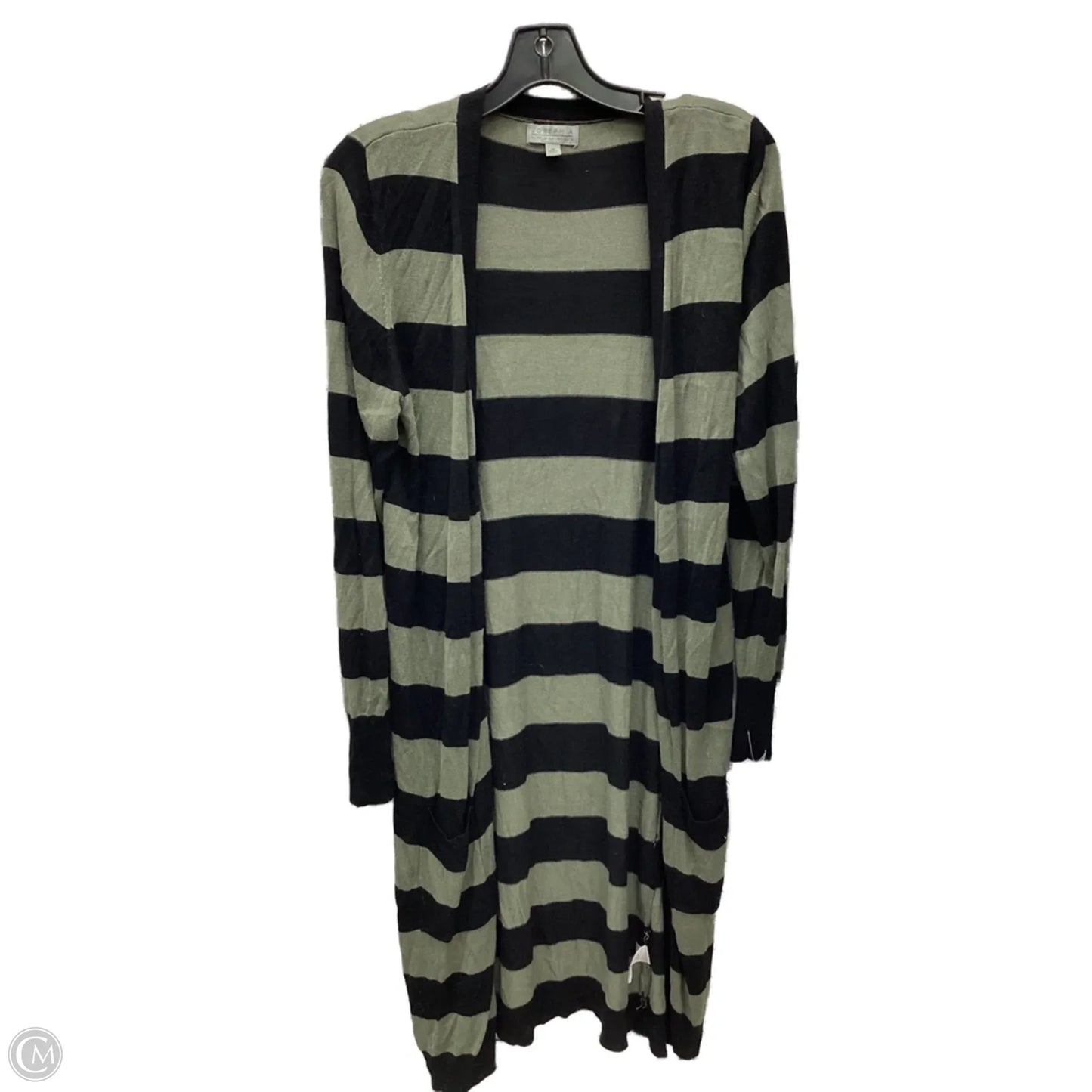 Cardigan By Joseph A. In Striped Pattern, Size: M