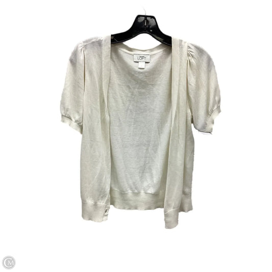 Cardigan By Loft In Ivory, Size: M