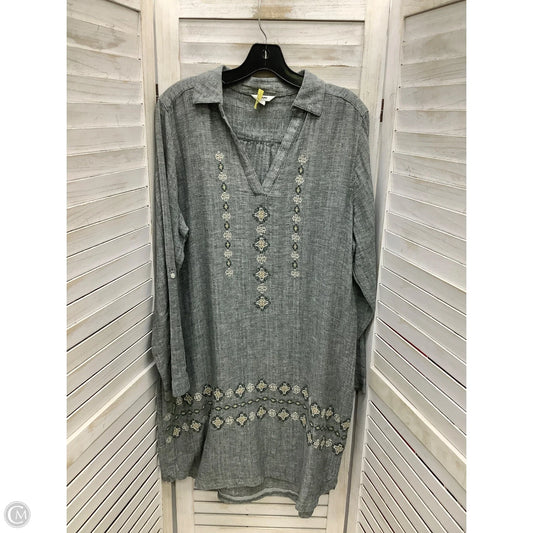 Dress Casual Midi By Sonoma In Grey, Size: Xl