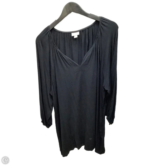 Top Long Sleeve By Lularoe In Black, Size: 3x