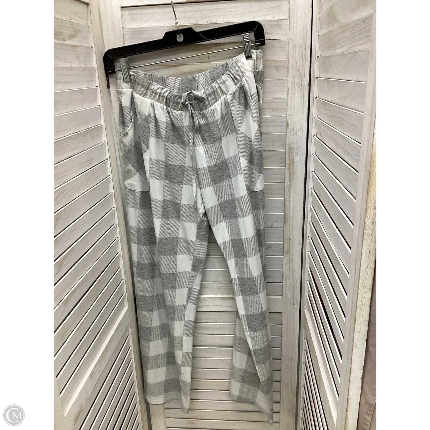 Pants Lounge By Lucky Brand In Plaid Pattern, Size: M