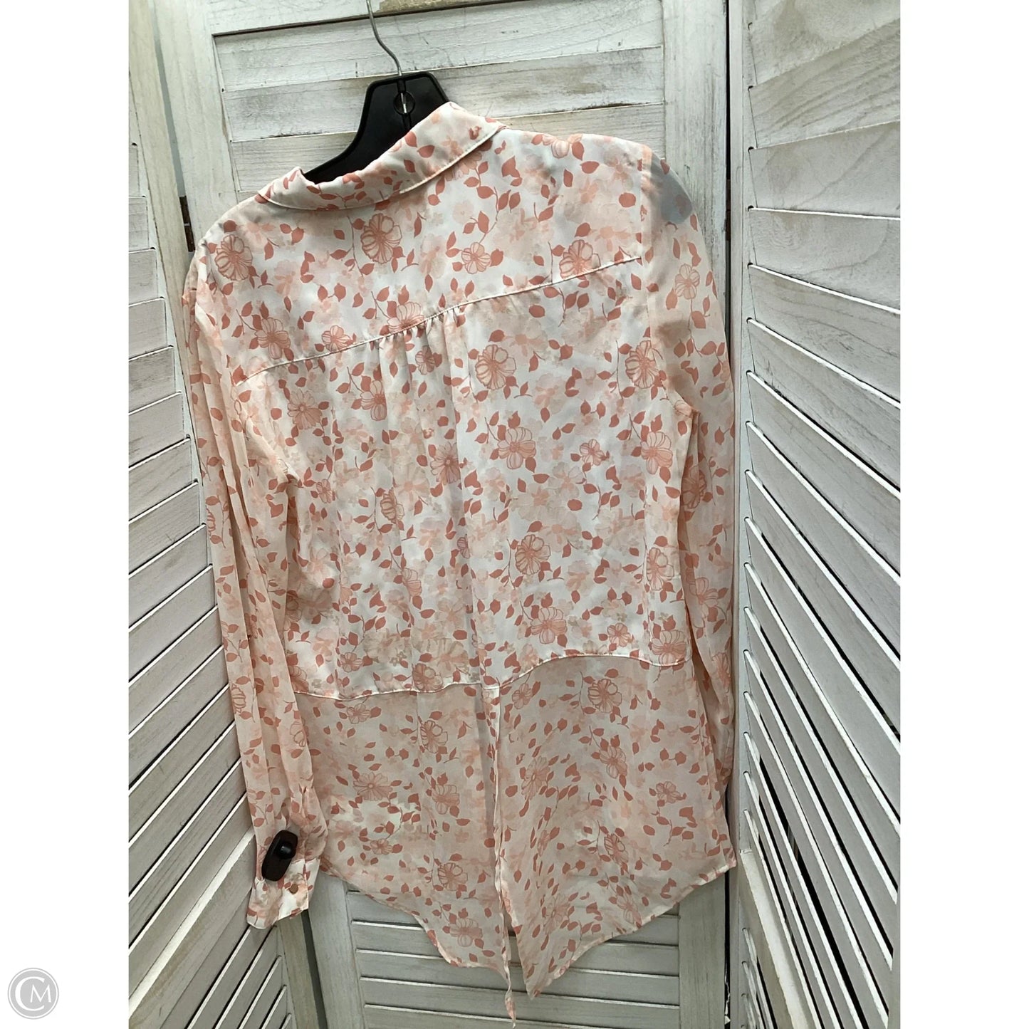 Top Long Sleeve By Candies In Floral Print, Size: L