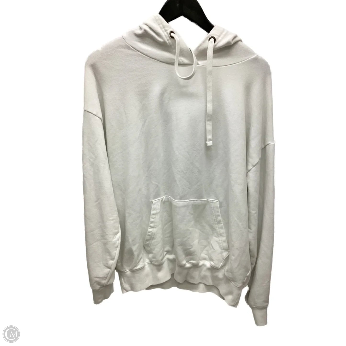 Sweatshirt Hoodie By Buffalo In White, Size: M