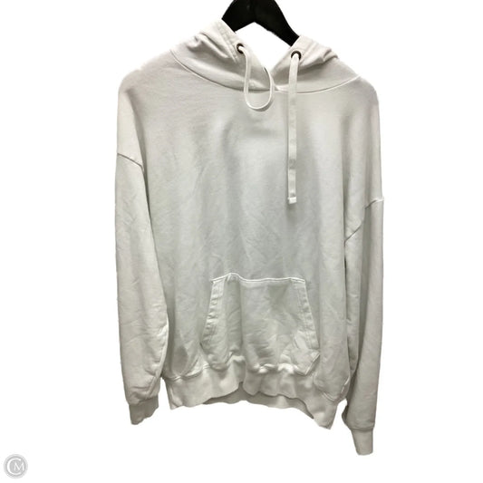 Sweatshirt Hoodie By Buffalo In White, Size: M