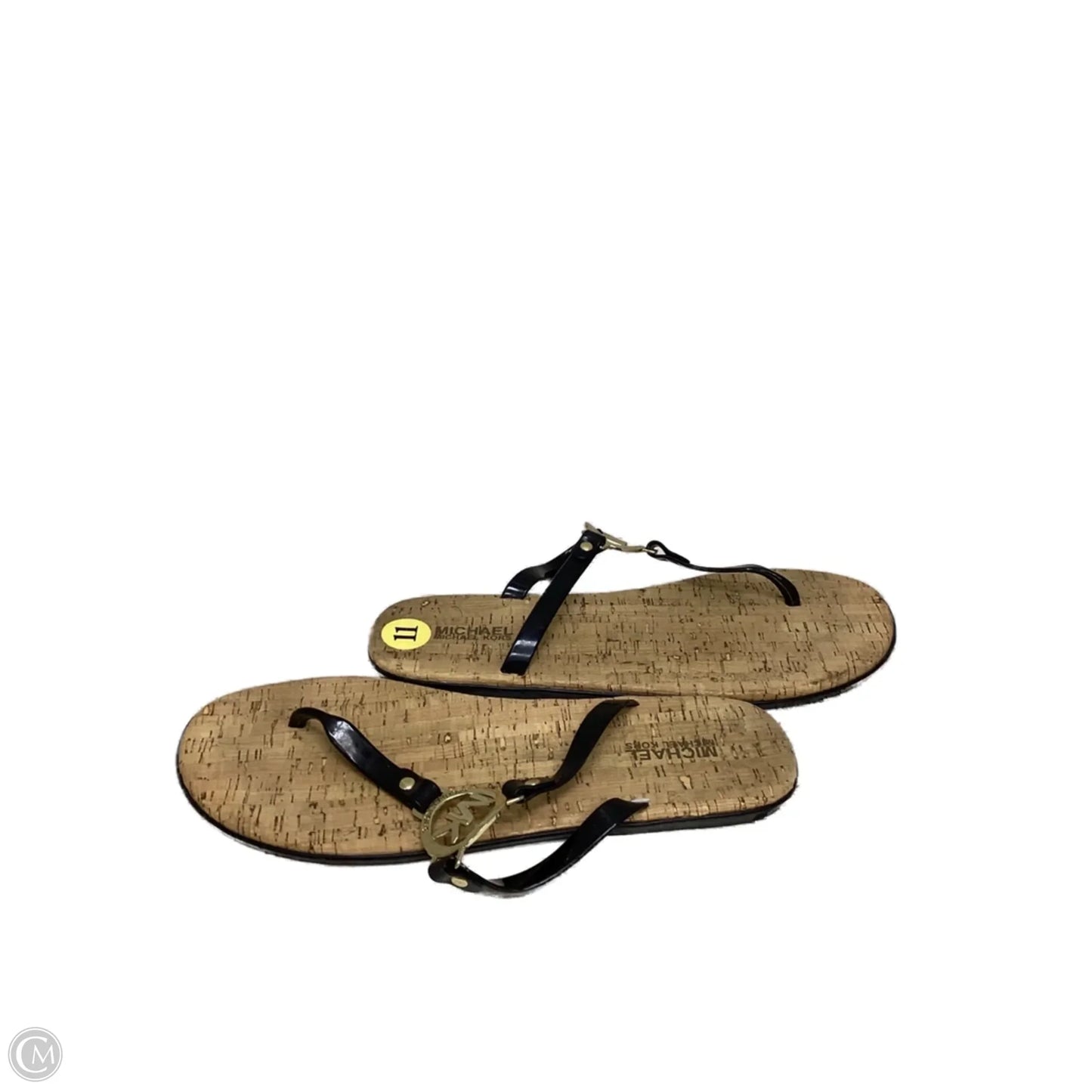 Sandals Flip Flops By Michael By Michael Kors In Black, Size: 11