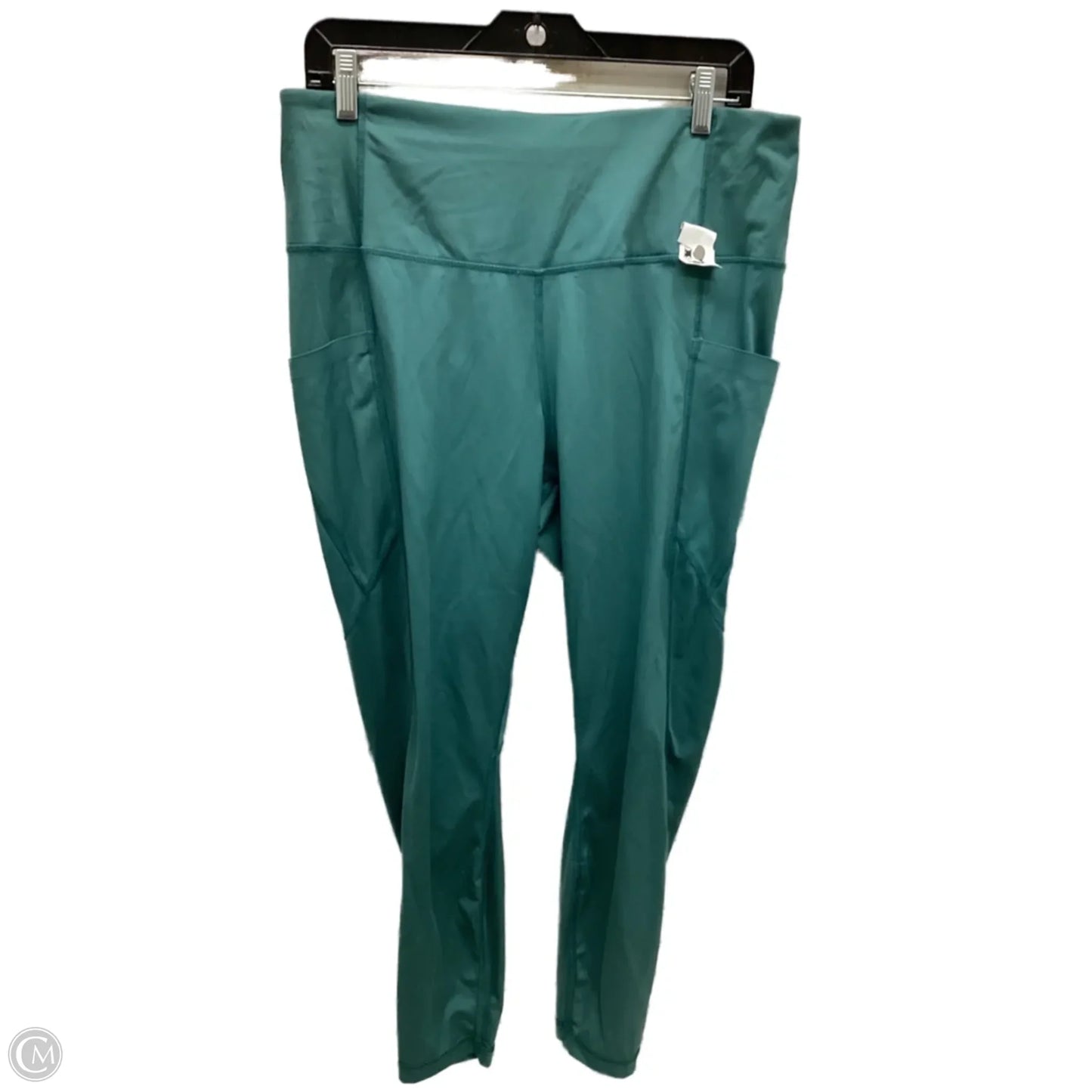 Athletic Leggings By Members Mark In Green, Size: Xxl
