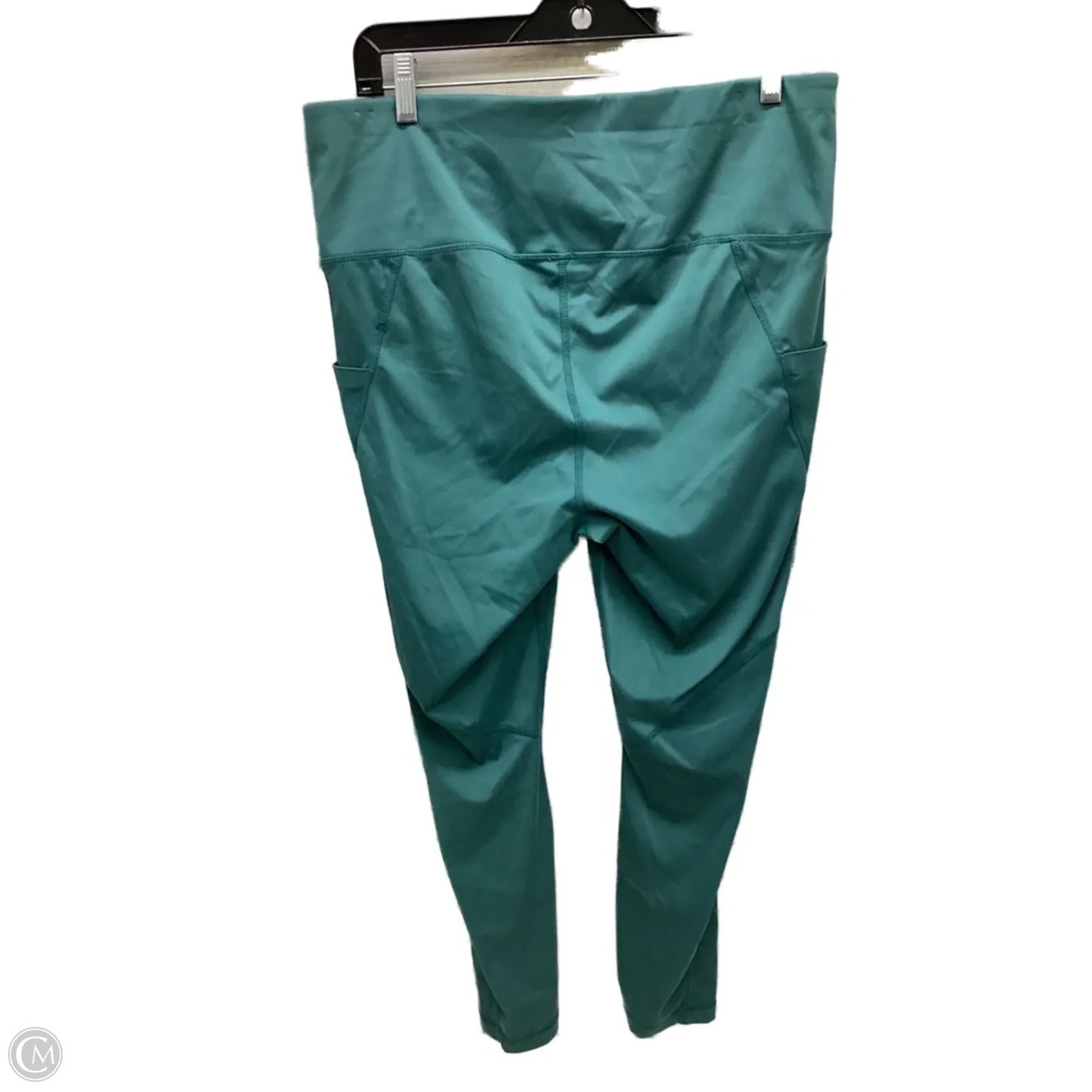 Athletic Leggings By Members Mark In Green, Size: Xxl