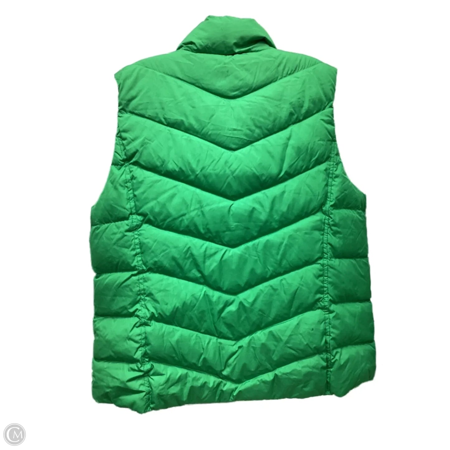 Vest Puffer & Quilted By Lands End In Green, Size: L