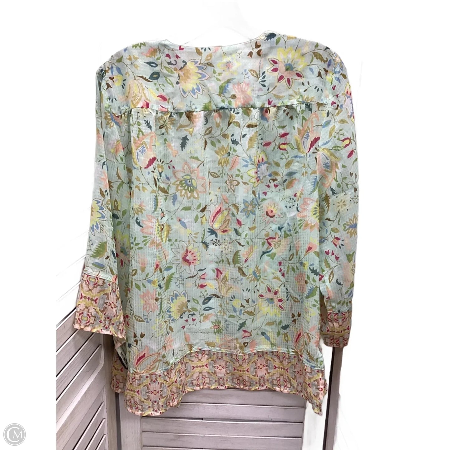 Swimwear Cover-up By Christopher And Banks In Floral Print, Size: S