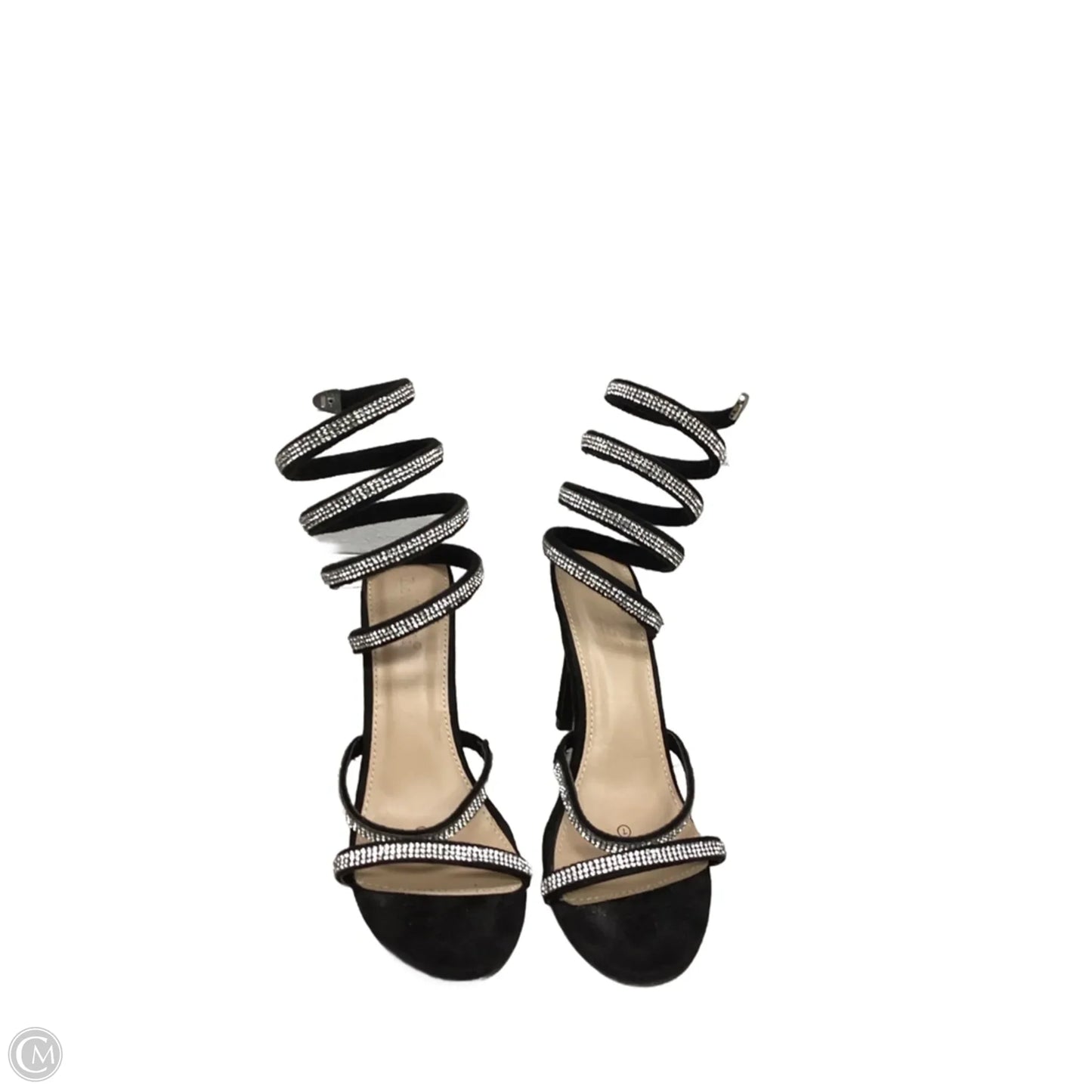 Sandals Heels Stiletto By Clothes Mentor In Black, Size: 7