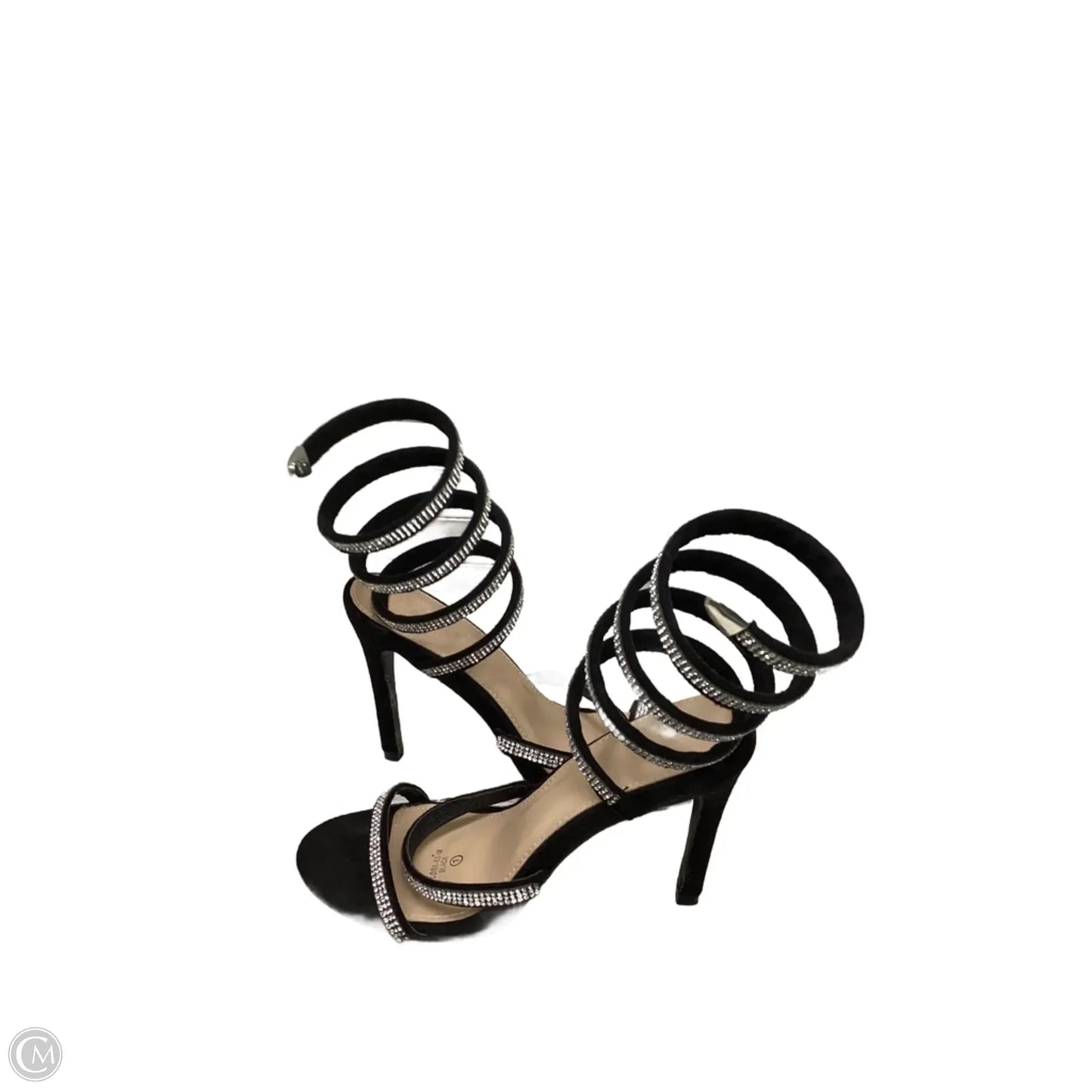 Sandals Heels Stiletto By Clothes Mentor In Black, Size: 7