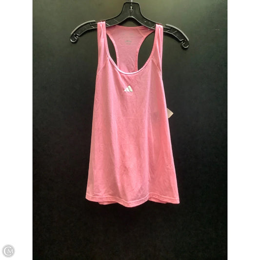 Athletic Tank Top By Adidas In Pink, Size: Xl