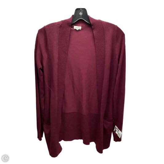 Cardigan By Debut In Maroon, Size: S