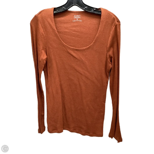 Top Long Sleeve By Dressbarn In Brown, Size: M