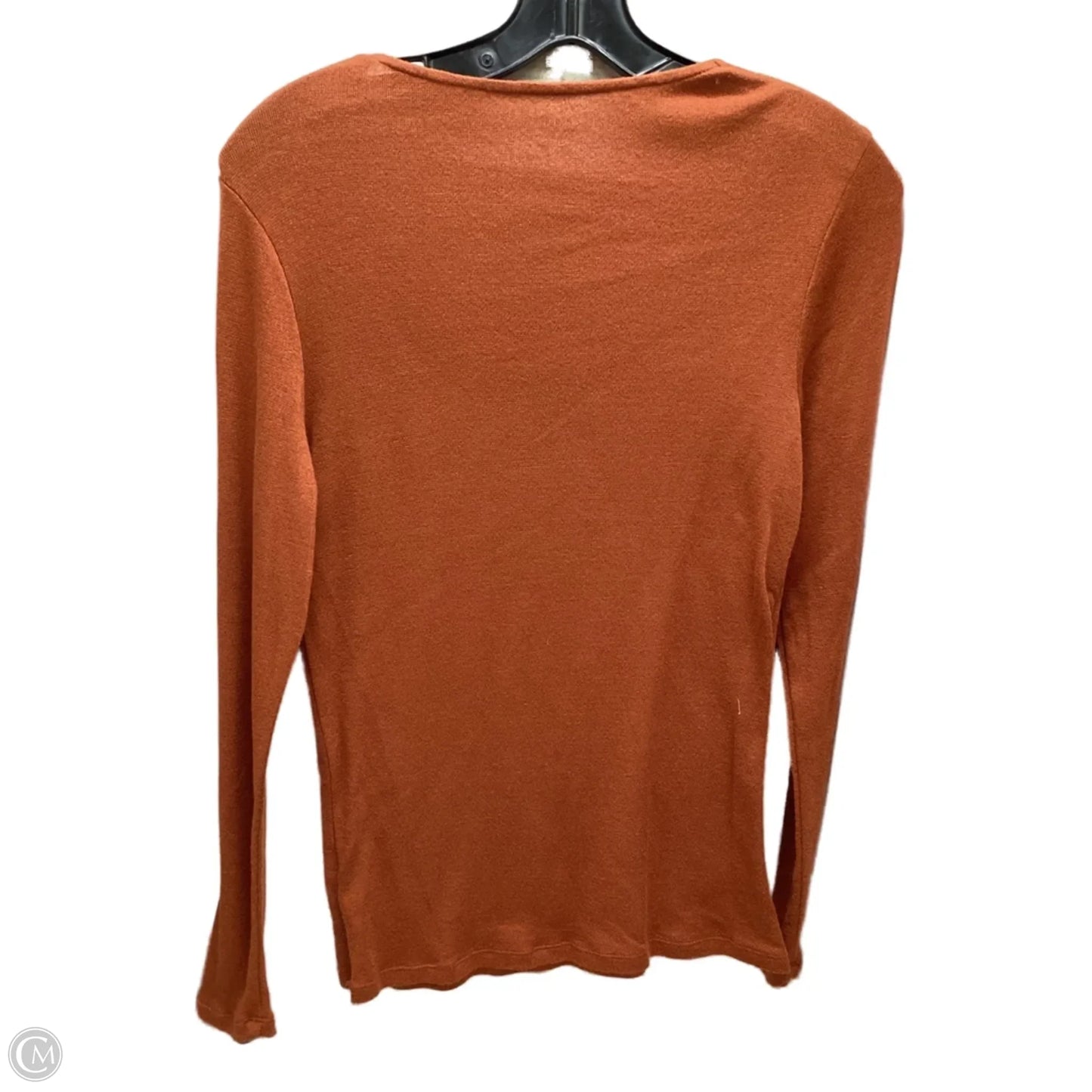 Top Long Sleeve By Dressbarn In Brown, Size: M