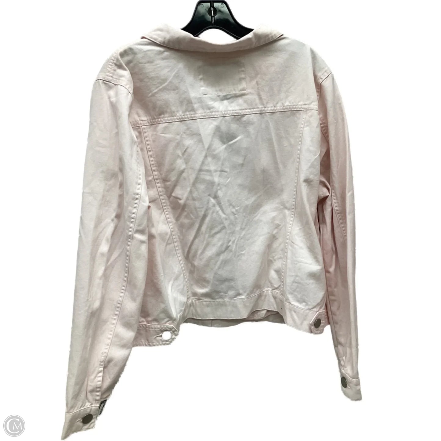 Jacket Denim By Forever 21 In Pink Denim, Size: 2x