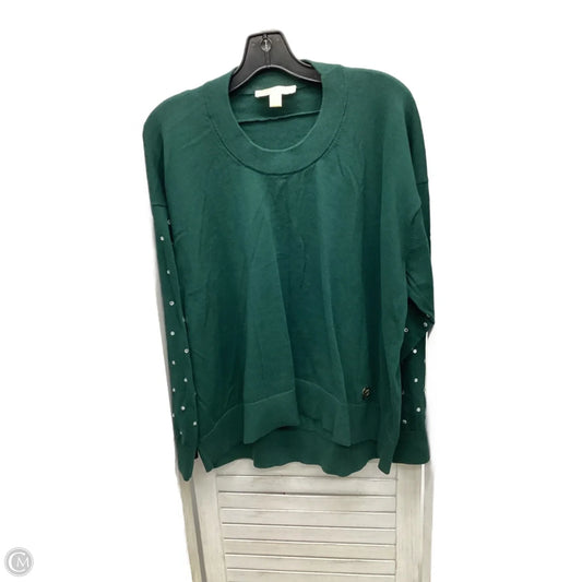 Top Long Sleeve By Michael By Michael Kors In Green, Size: Xl