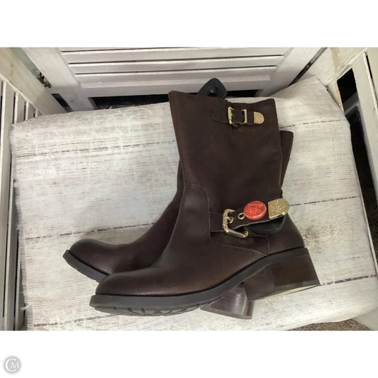 Boots Ankle Heels By Vince Camuto In Brown, Size: 7.5