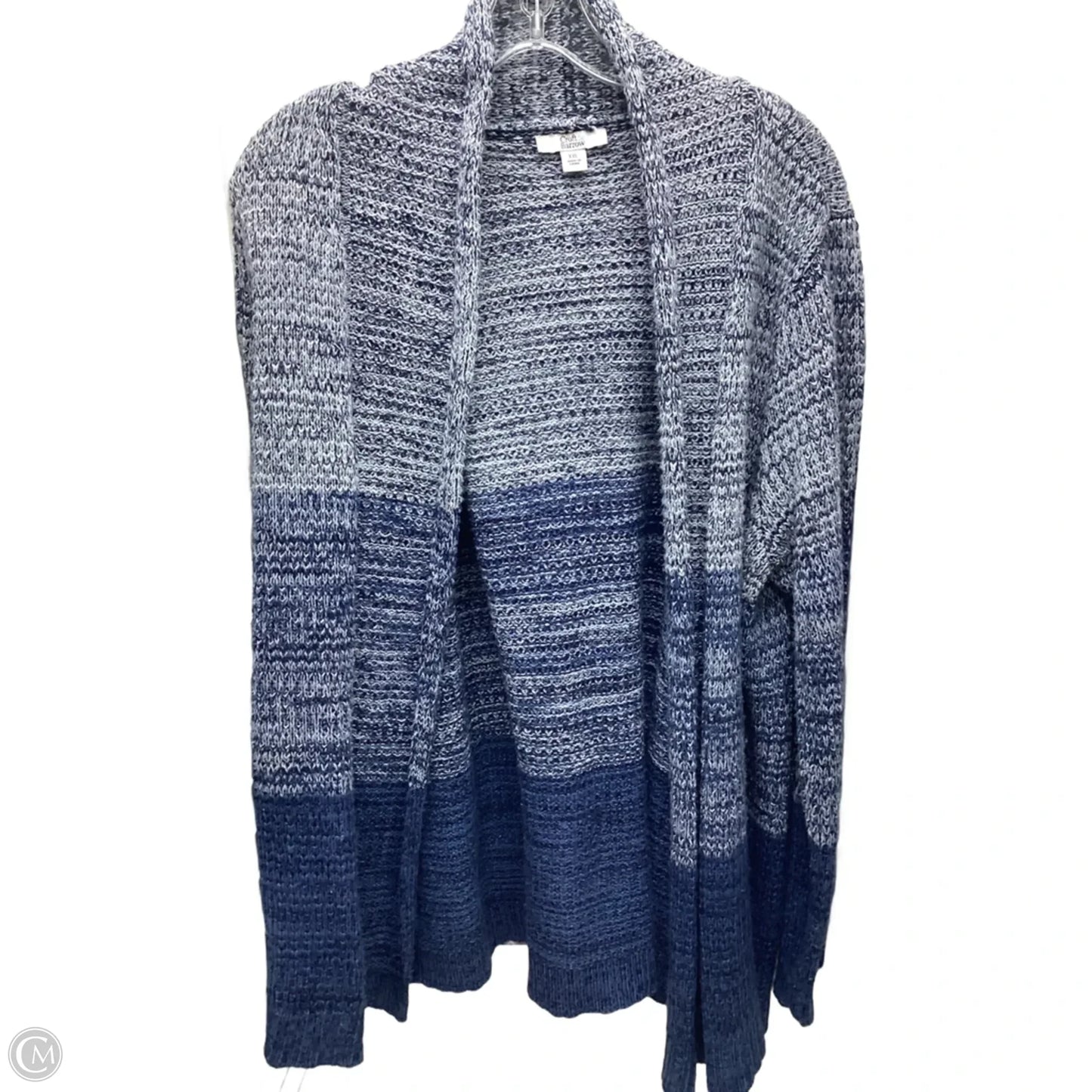Sweater Cardigan By Croft And Barrow In Blue, Size: Xxl