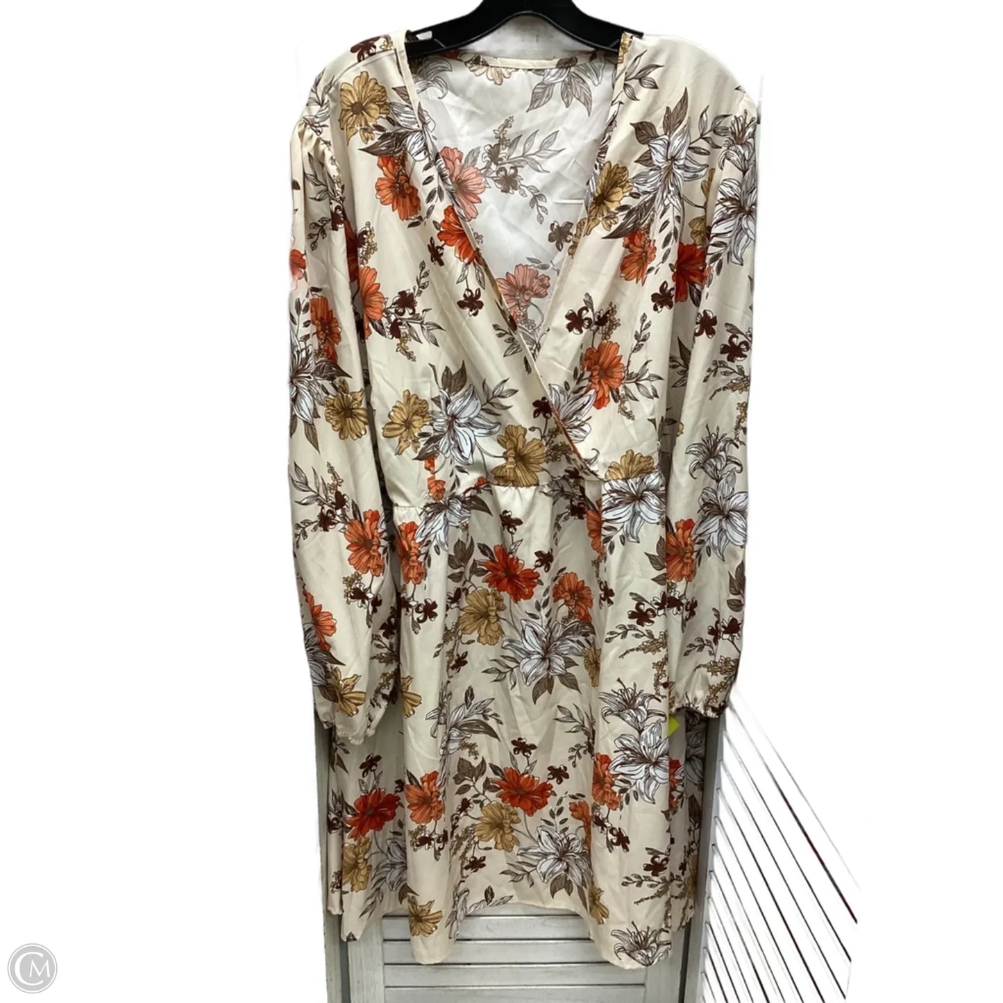 Dress Casual Midi By Shein In Floral Print, Size: 4x