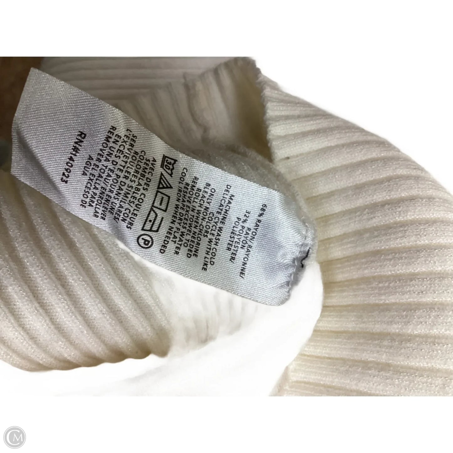 Top Long Sleeve By Loft In Ivory, Size: Xxl