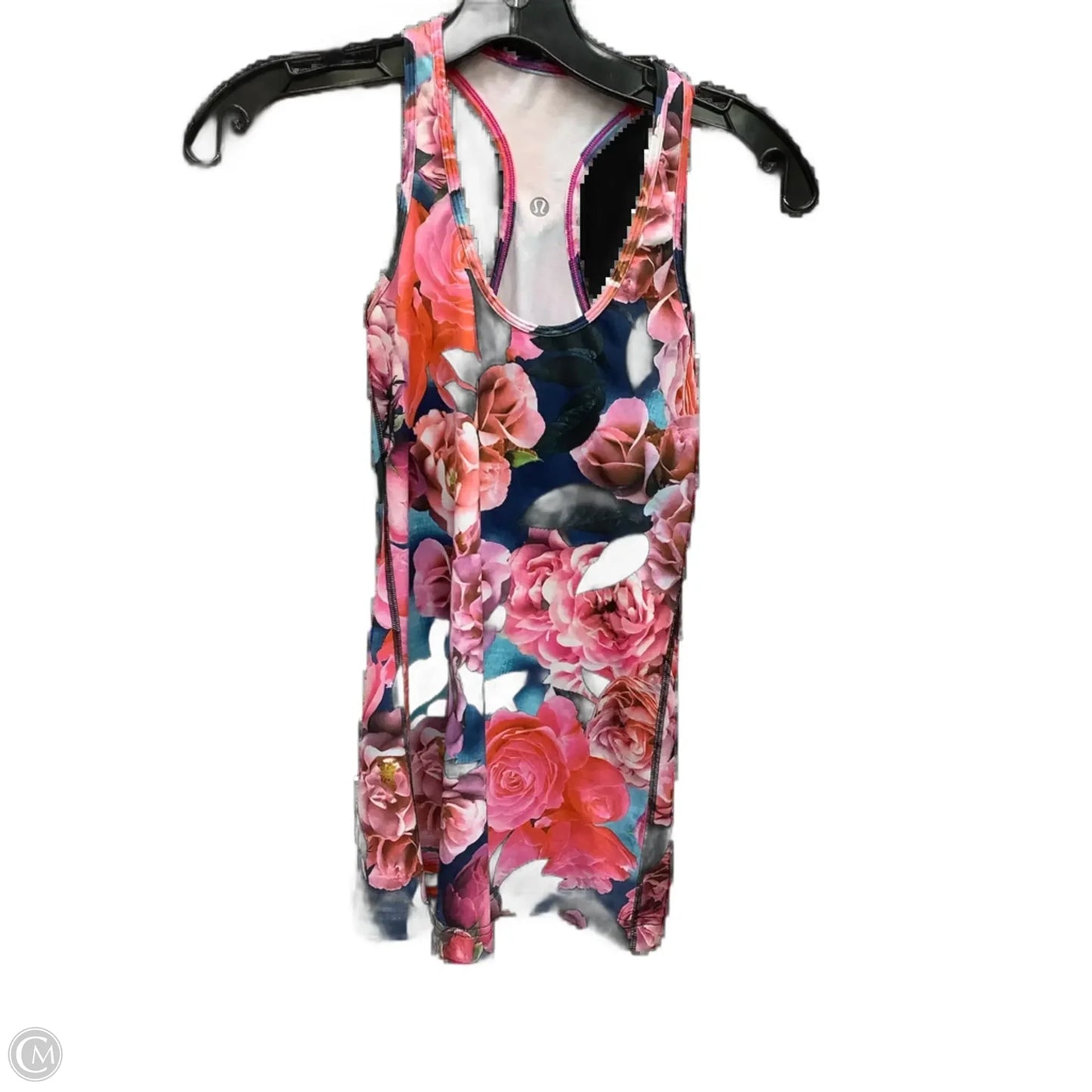 Athletic Tank Top By Lululemon In Floral Print, Size: S