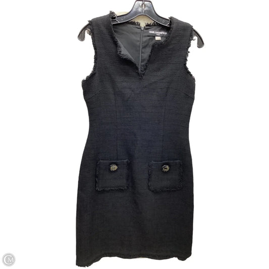 Dress Designer By Karl Lagerfeld In Black, Size: 4