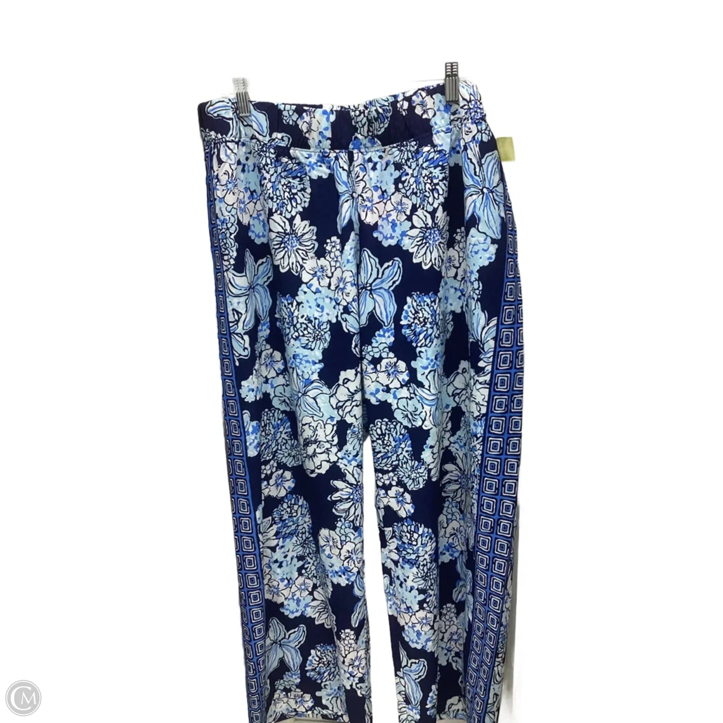 Pants Designer By Lilly Pulitzer In Blue & White, Size: Xxl