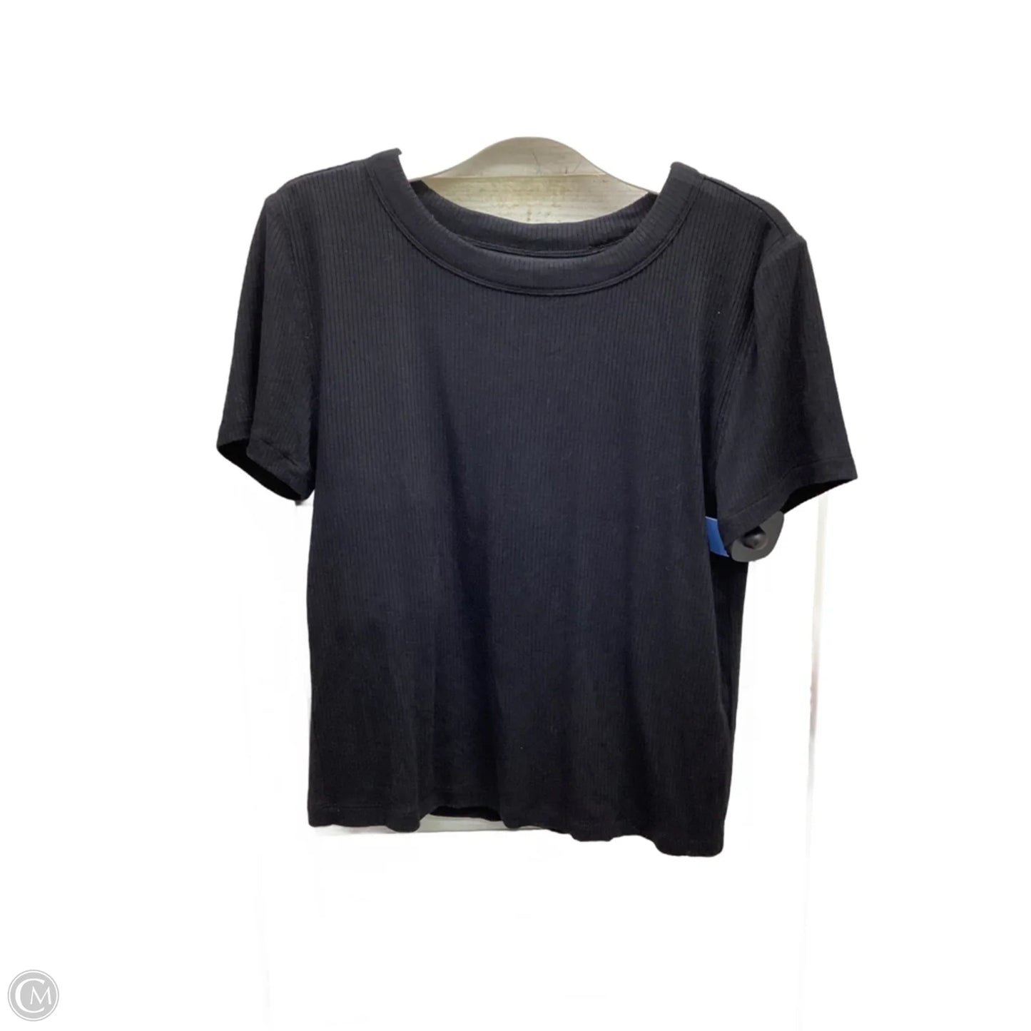 Top Short Sleeve By Lou And Grey In Black, Size: M