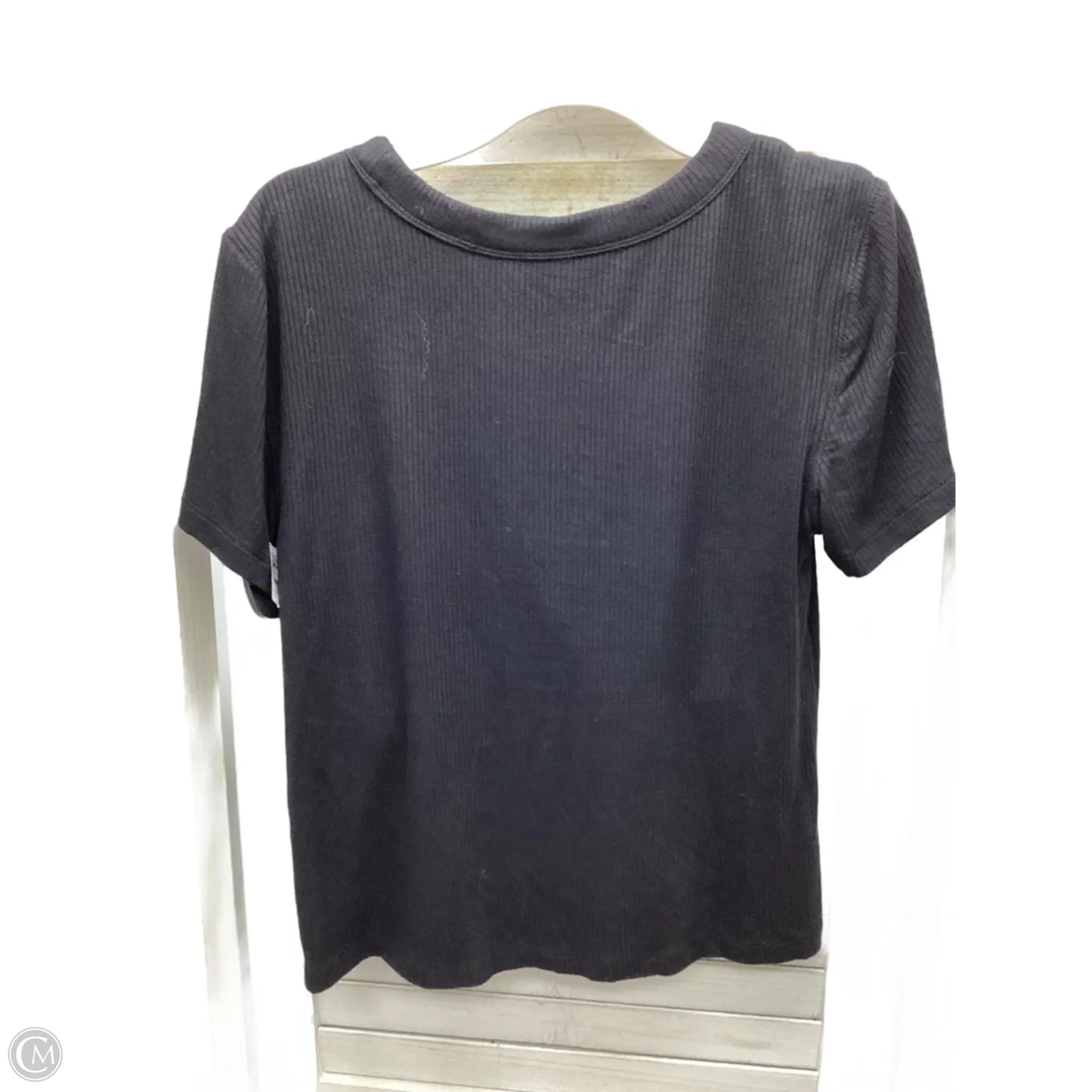 Top Short Sleeve By Lou And Grey In Black, Size: M
