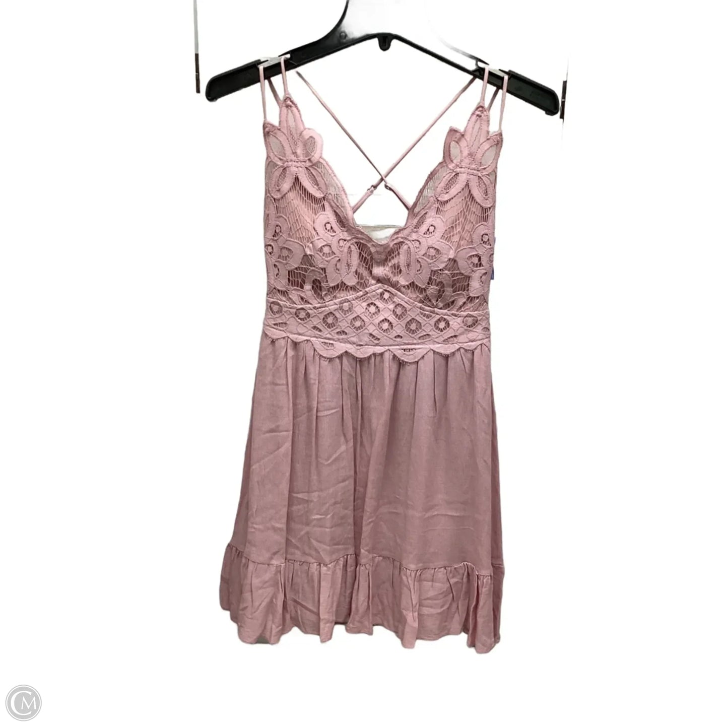 Dress Casual Short By Blue Rain In Pink, Size: S