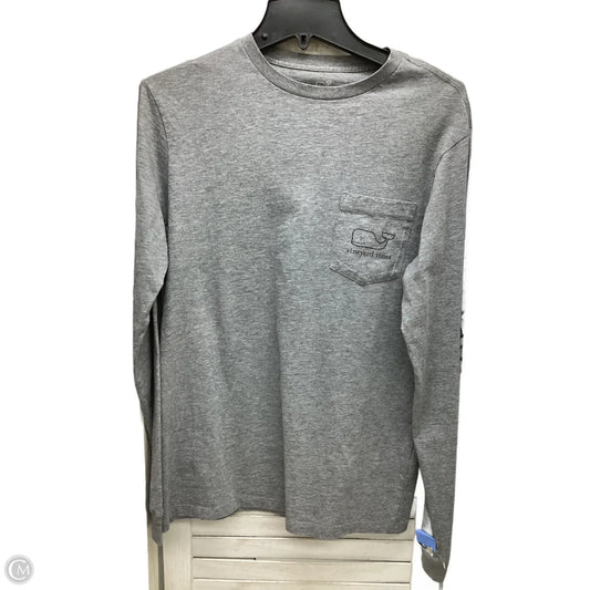 Top Long Sleeve By Vineyard Vines In Grey, Size: Xs