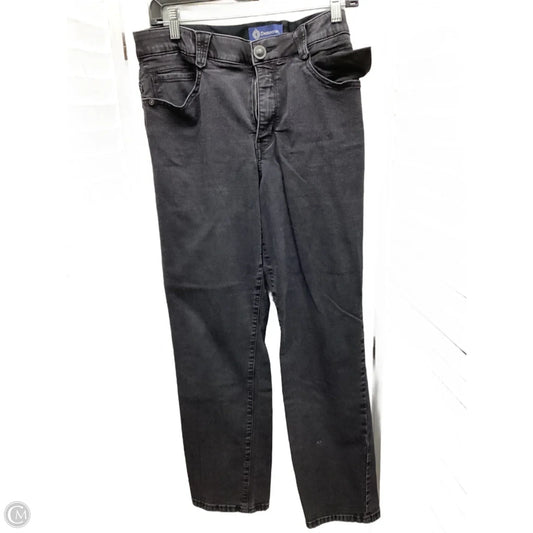 Jeans Straight By Democracy In Black Denim, Size: 16
