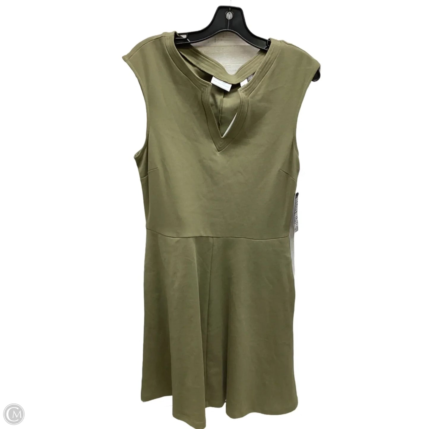 Dress Casual Midi By New York And Co In Green, Size: M