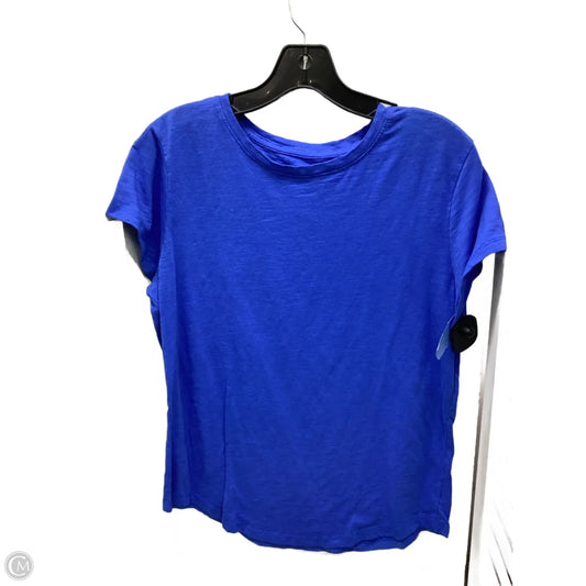 Top Short Sleeve By Sonoma In Blue, Size: L
