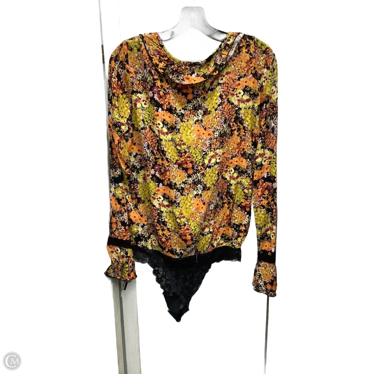 Bodysuit By Free People In Floral Print, Size: M