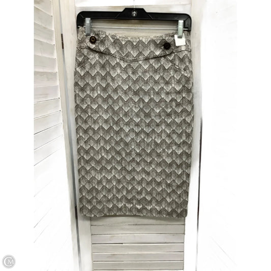 Skirt Designer By Tory Burch In Tan & White, Size: 2