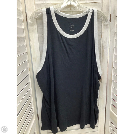 Top Sleeveless By A New Day In Black, Size: 4x