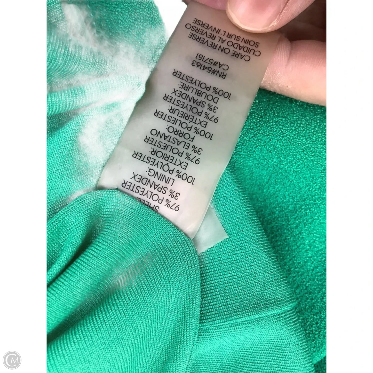 Dress Designer By Karl Lagerfeld In Green, Size: 4