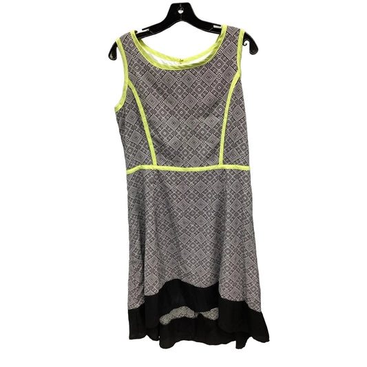 Dress Casual Midi By New York And Co In Multi-colored, Size: L