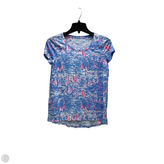 Top Short Sleeve Designer By Lilly Pulitzer In Multi-colored, Size: Xs