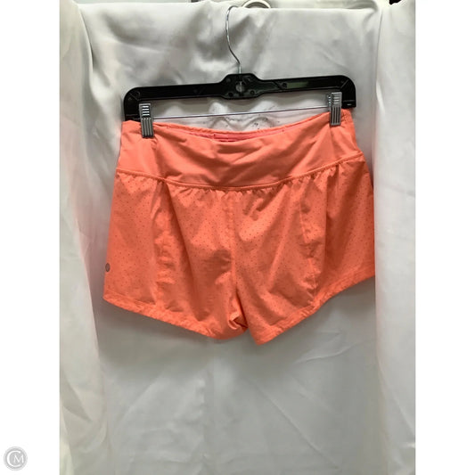 Athletic Shorts By Lululemon In Orange, Size: 6